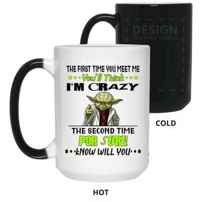 Crazy Yoda-15oz Color Changing Mug