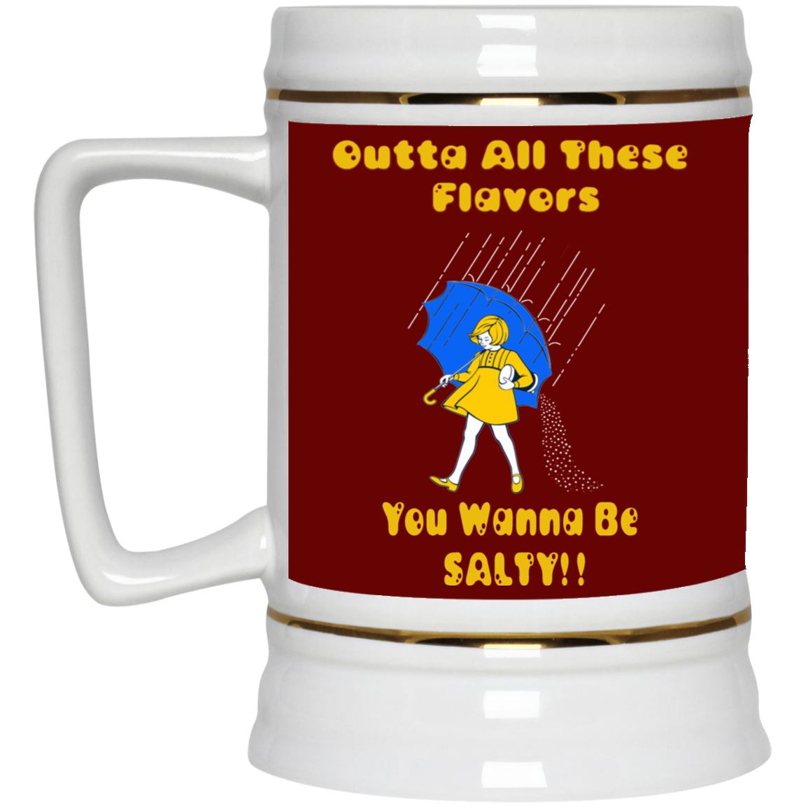 Salty-White Girl-Beer Stein 22oz.