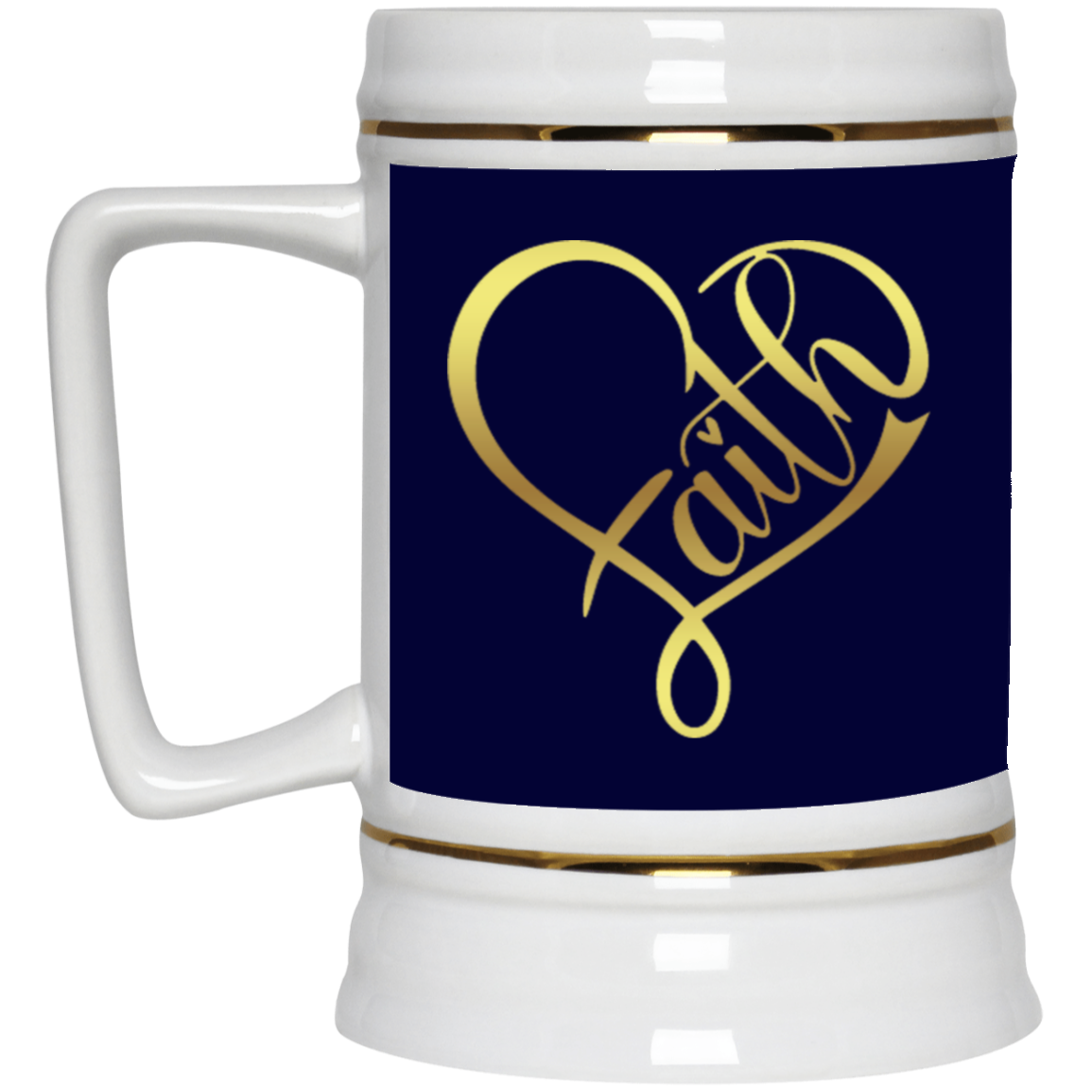 Faith Heart-Beer Stein 22oz.