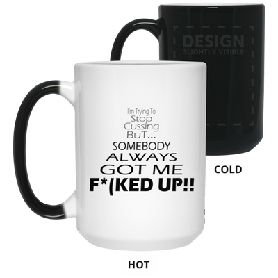 Stop Cussing-15oz Color Changing Mug