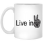 Hand Peace-11oz White Mug