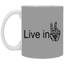 Hand Peace-11oz White Mug