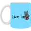 Hand Peace-11oz White Mug