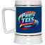 PTB-Gold Trim Beer Stein 22oz