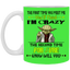 Crazy Yoda-11oz White Mug