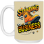 Standing on Business-Tim Boot-15oz White Mug