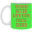 Mouth Closed-11oz White Mug