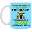 Crazy Yoda-11oz White Mug