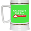 Attention-Beer Stein 22oz.