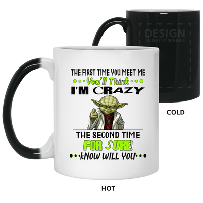 Crazy Yoda-11oz Color Changing Mug