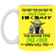 Crazy Yoda-11oz White Mug