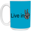 Hand Peace-15oz White Mug