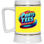 PTB-Gold Trim Beer Stein 22oz