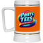 PTB-Gold Trim Beer Stein 22oz